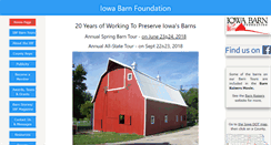 Desktop Screenshot of iowabarnfoundation.org